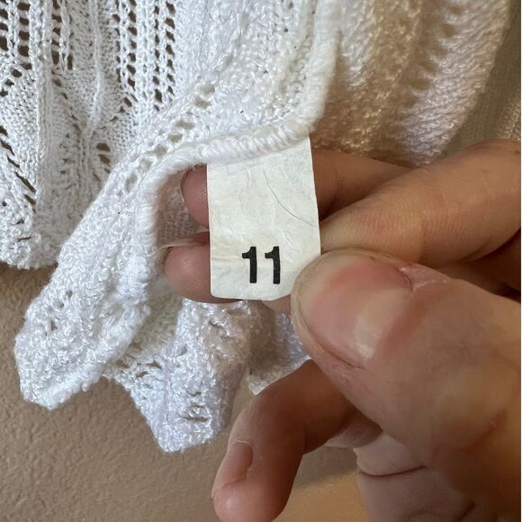 Vintage Great American Sweater Co. tie front cardigan size S/M - Picture 5 of 7